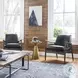 Marlow Mod Brushed Brass Pedestal Table