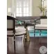Marlow Mod Brushed Brass Pedestal Table