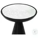 Marlow Mod Brushed Bronze Pedestal Table