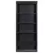 Abby Black Double Pedestal Home Executive Office Set