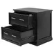 Abby Black Lateral File Cabinet