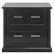 Abby Black Double Pedestal Home Executive Office Set