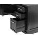 Abby Black Pedestal L Shape Desk