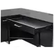 Abby Black Pedestal L Shape Desk