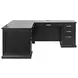 Abby Black Pedestal L Shape Desk