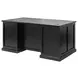 Abby Black Double Pedestal Executive Desk