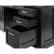 Abby Black Double Pedestal Executive Desk