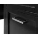 Abby Black Double Pedestal Executive Desk