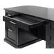 Abby Black Double Pedestal Executive Desk