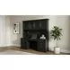 Abby Black Credenza with Hutch