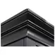 Abby Black Credenza with Hutch