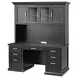 Abby Black Credenza with Hutch