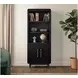 Camden Black 2 Door Bookcase