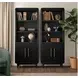 Camden Black 2 Door Bookcase