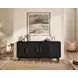 Camden Black 4 Door TV Stand