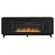 Camden Black 80" TV Stand with Fireplace