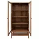 Cupertino Brown 2 Door Dining Display Cabinet