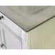 Hartford Antique White And Gray 75" TV Stand with Fireplace