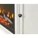 Hartford Antique White And Gray 75" TV Stand with Fireplace