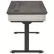 Hartford Antique White And Gray Electric Adjustable Height Adjustable Desk