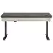 Hartford Antique White And Gray Electric Adjustable Height Adjustable Desk