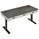 Hartford Antique White And Gray Electric Adjustable Height Adjustable Desk