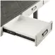 Hartford Antique White And Gray Electric Adjustable Height Adjustable Desk