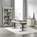 Hartford Antique White And Gray Open Bookcase