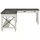 Hartford Antique White And Gray Open L Shaped Home Office Set