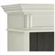 Hartford Antique White And Gray Open Bookcase