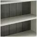 Hartford Antique White And Gray Open Bookcase