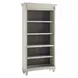 Hartford Antique White And Gray Open Bookcase