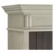 Hartford Antique White And Gray Open Bookcase