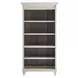 Hartford Antique White And Gray Open Bookcase