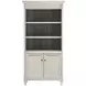 Hartford Antique White And Gray Double Pedestal Home Office Set