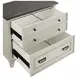 Hartford Antique White And Gray Lateral File Cabinet