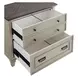 Hartford Antique White And Gray Lateral File Cabinet