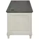 Hartford Antique White And Gray Double Pedestal Home Office Set