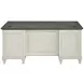 Hartford Antique White And Gray Double Pedestal Desk