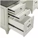 Hartford Antique White And Gray Double Pedestal Desk