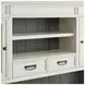 Hartford Antique White And Gray Credenza with Hutch