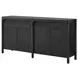Knox Black 4 Door TV Stand