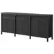 Knox Black 6 Door TV Stand