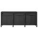 Knox Black 6 Door TV Stand