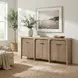 Knox Brown 6 Door TV Stand