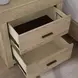 Modern Loft Khaki 2 Drawer Nightstand