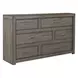 Modern Loft Graystone 6 Drawer Dresser
