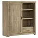 Modern Loft Khaki 6 Drawer Chest with 1 Sliding Door