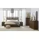 Modern Loft Brownstone Rectangular Dresser Mirror