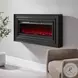 Owen Black 60" Wall Mounted Electric Fireplace Console